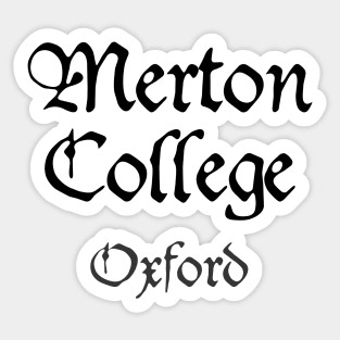 Oxford Merton College Medieval University Sticker